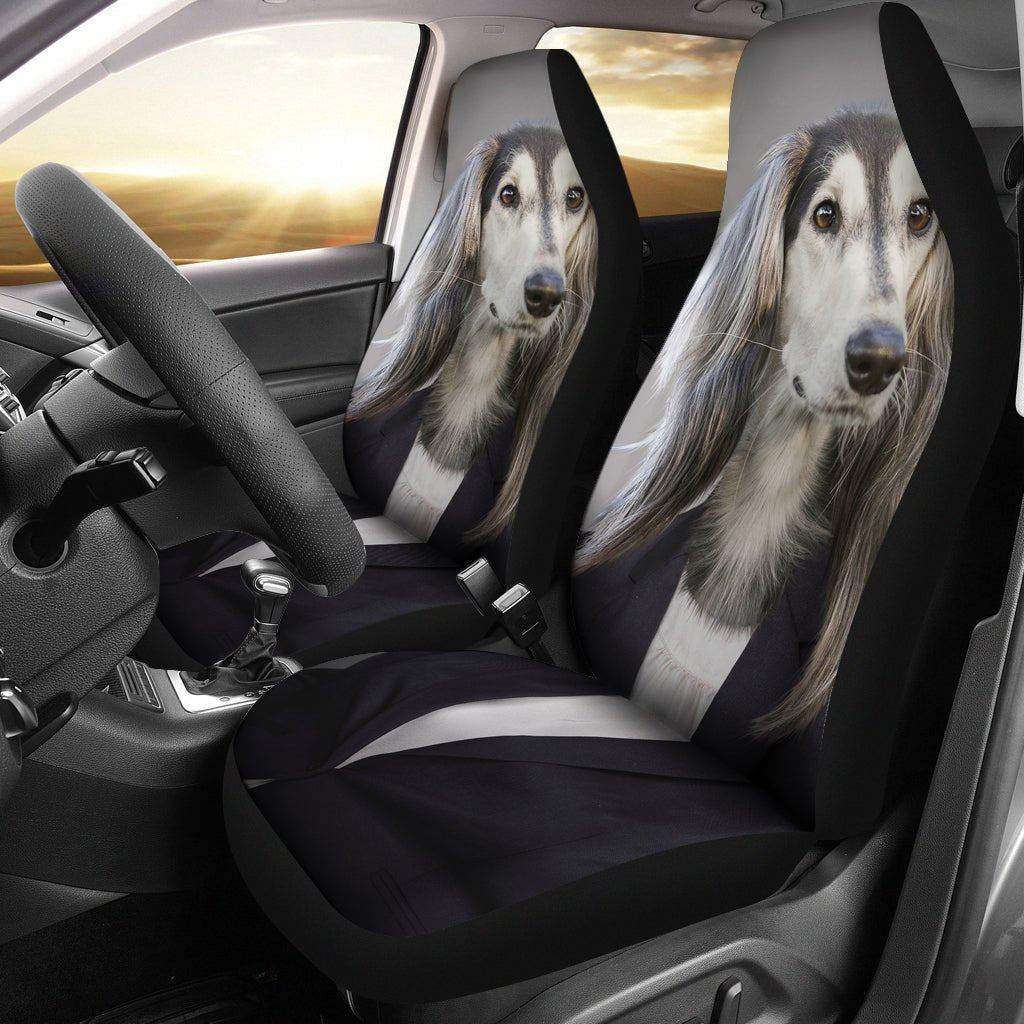 Afghan Hound Car Seat Covers (x2) - Best Friends Art