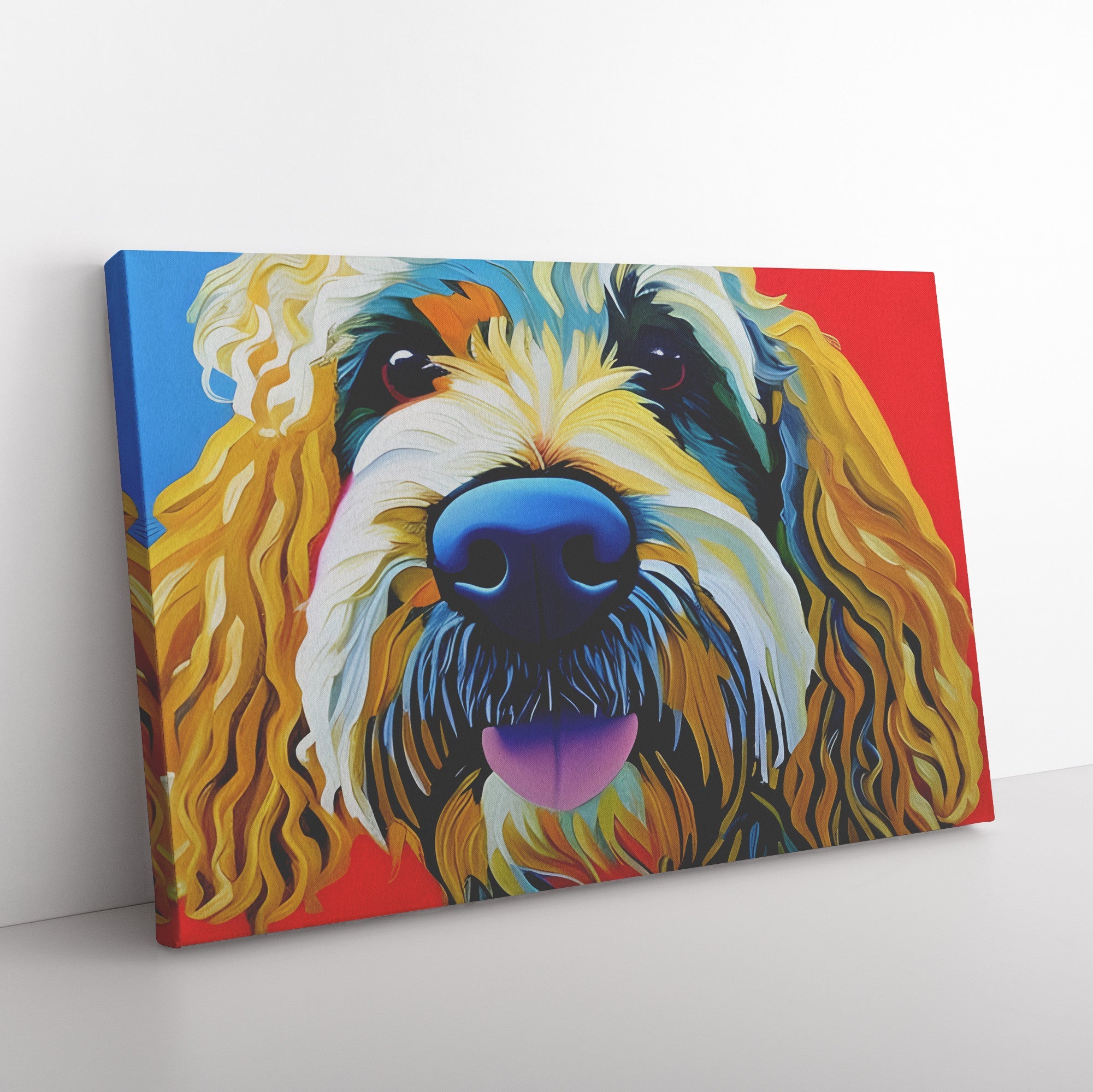 Because Your Labradoodle 'Nose' - Wrapped Canvas Print - Best Friends Art