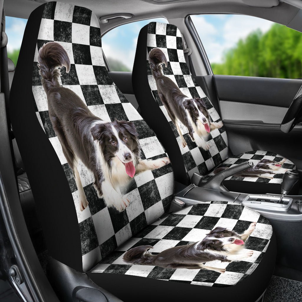 Border Collie Universal Car Seat Covers (set of 2) - w/ Free Shipping! - Best Friends Art