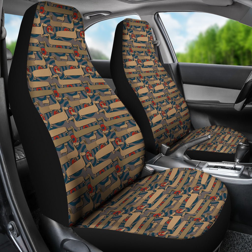 Dachshund Car Seat Cover (Pair) - Best Friends Art