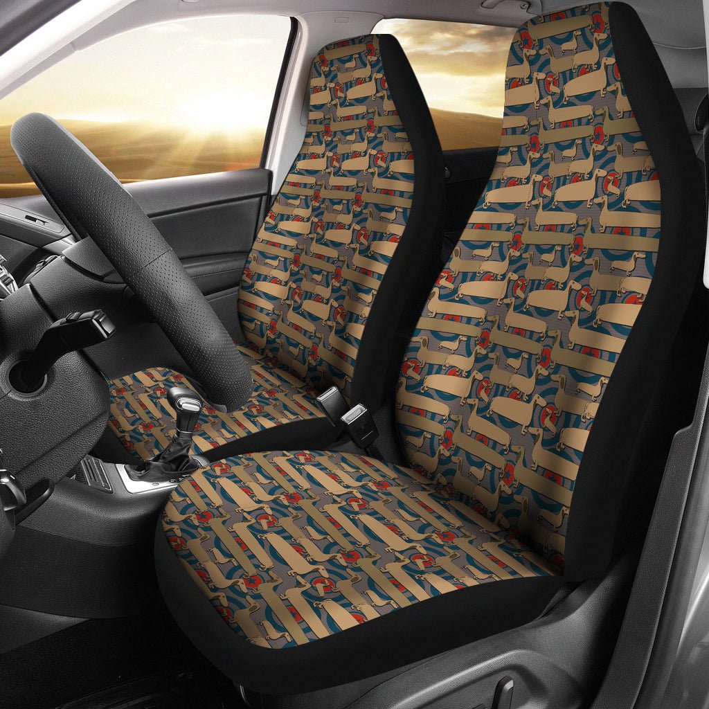 Dachshund Car Seat Cover (Pair) - Best Friends Art