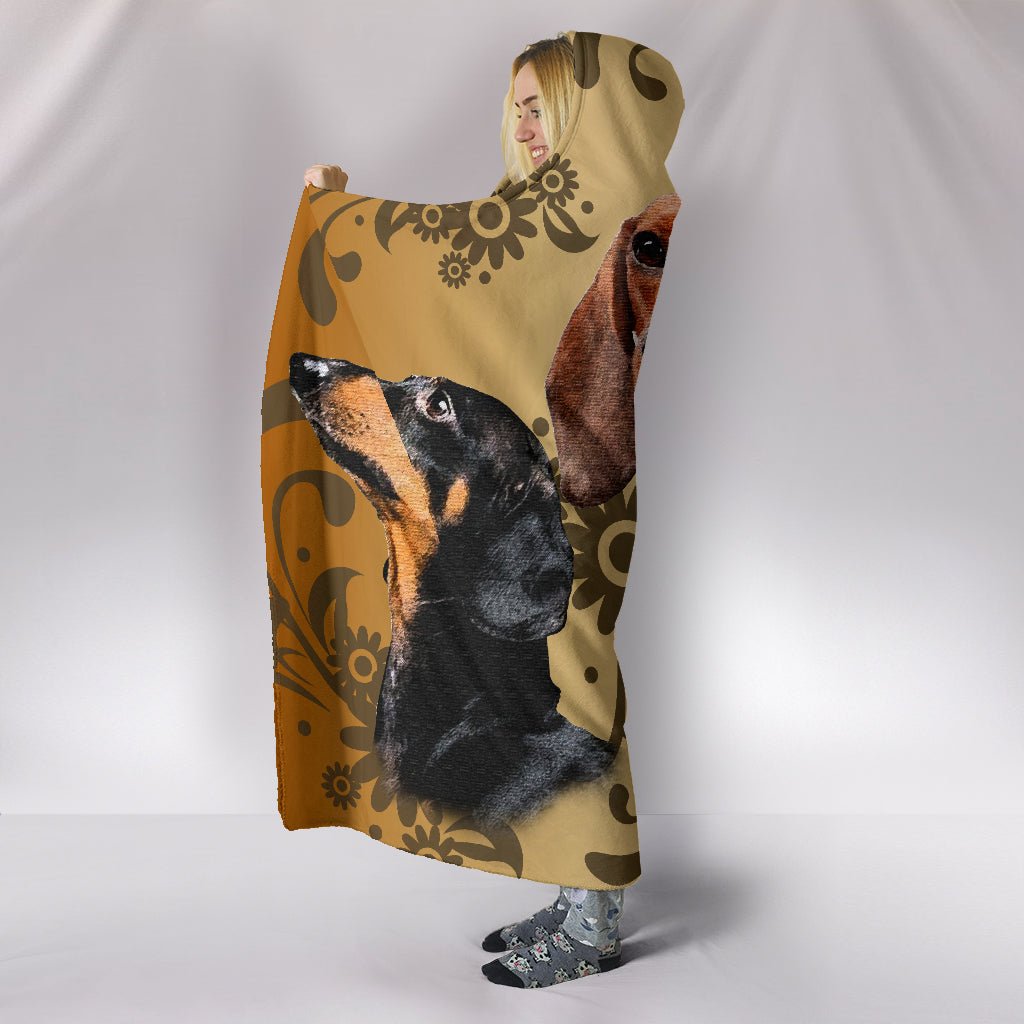 Dachshund Love Hooded Blanket! - Best Friends Art
