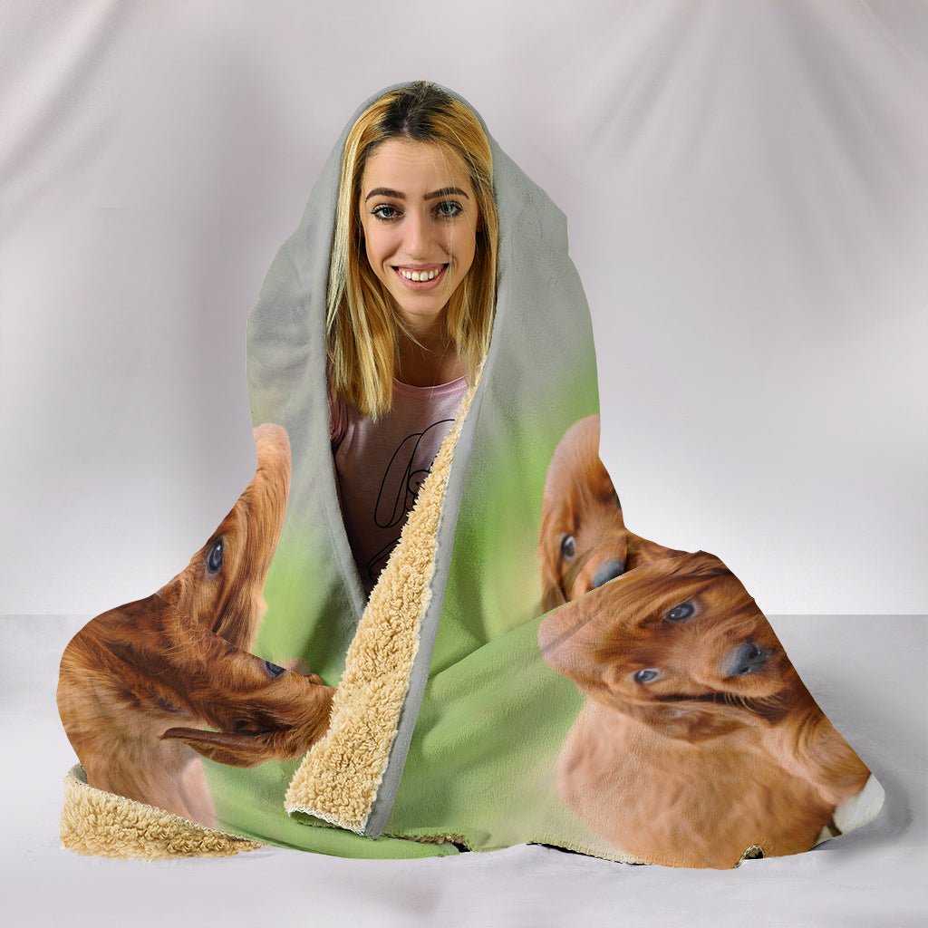 Wrap around blanket online with hood