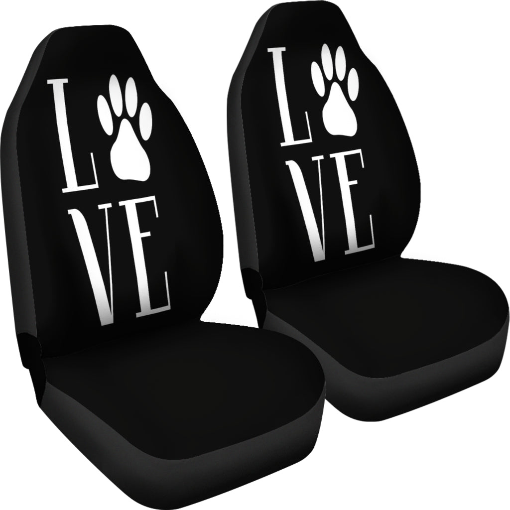 NP Love Dogs Car Seat Covers - Best Friends Art