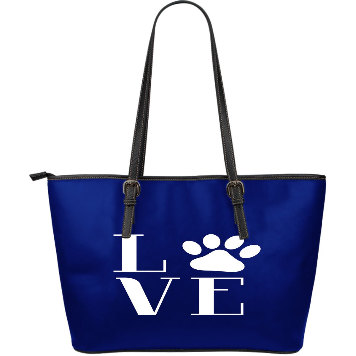 NP Love Dogs Leather Tote Bag - Best Friends Art